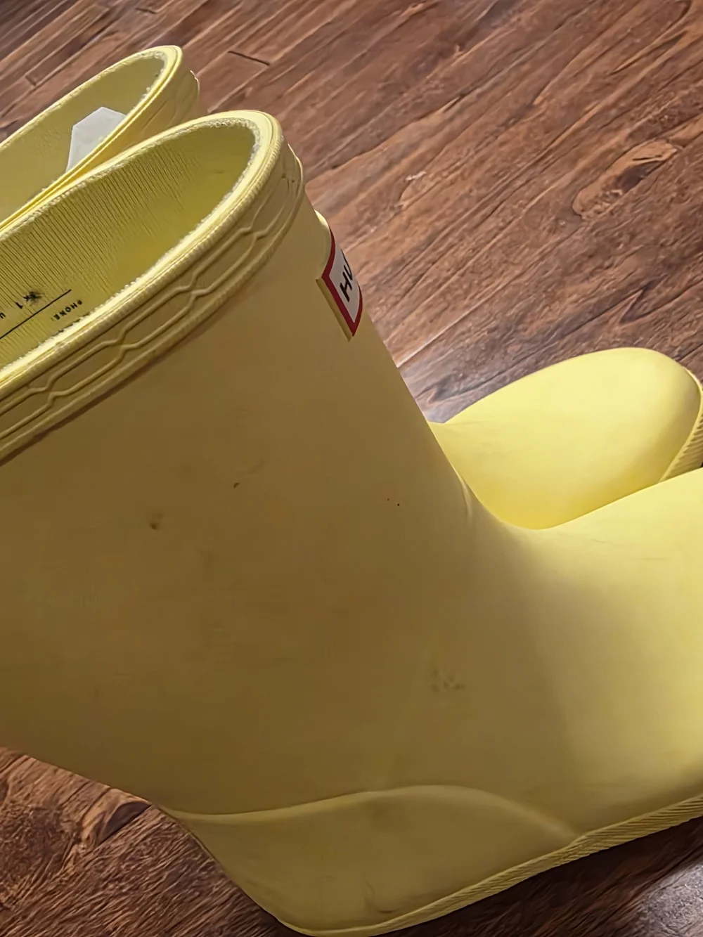 Hunter Kids Yellow Rubber Rain Boots GUC